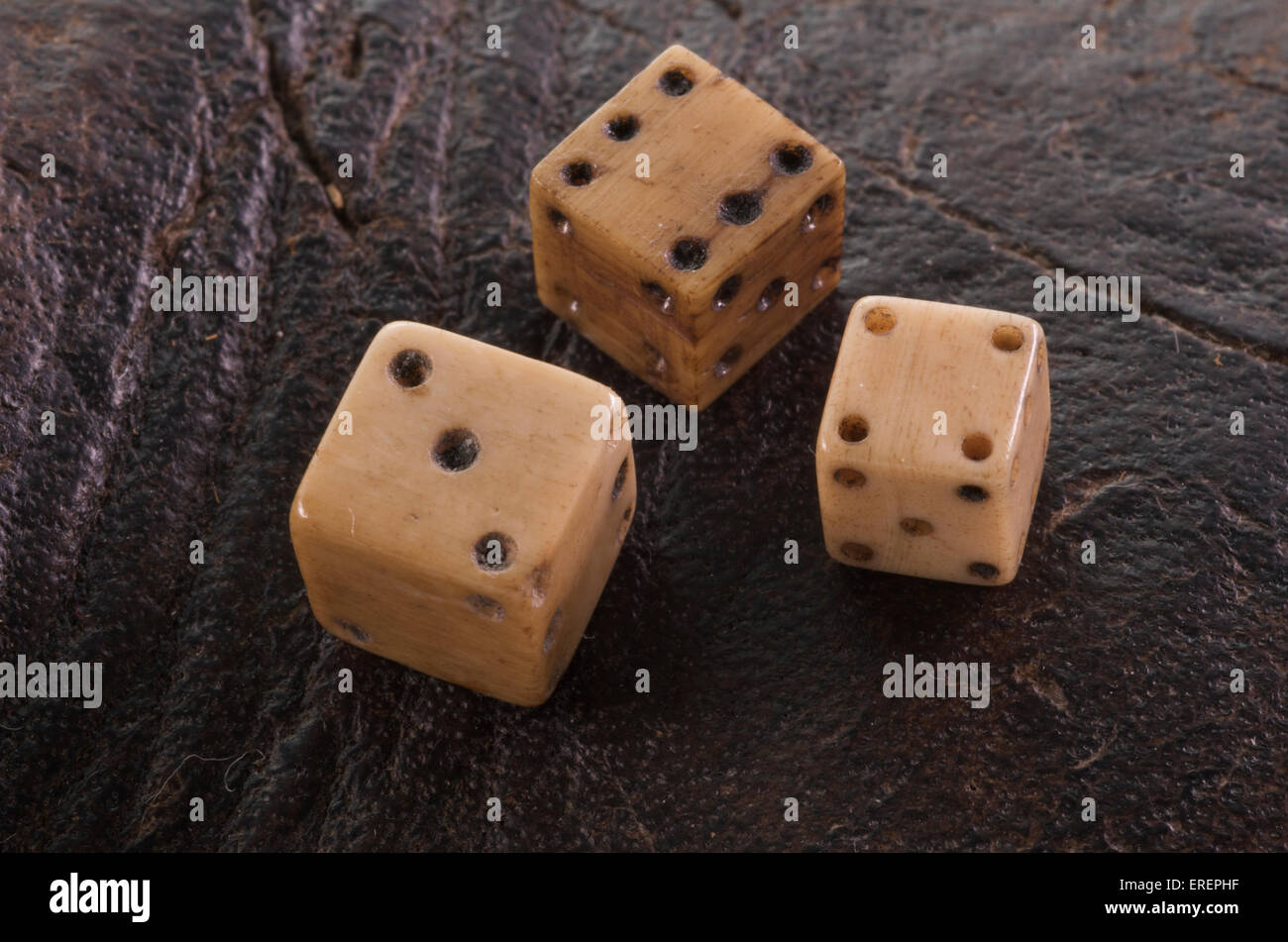 Dés Jeu remis de la Mary Rose Banque D'Images