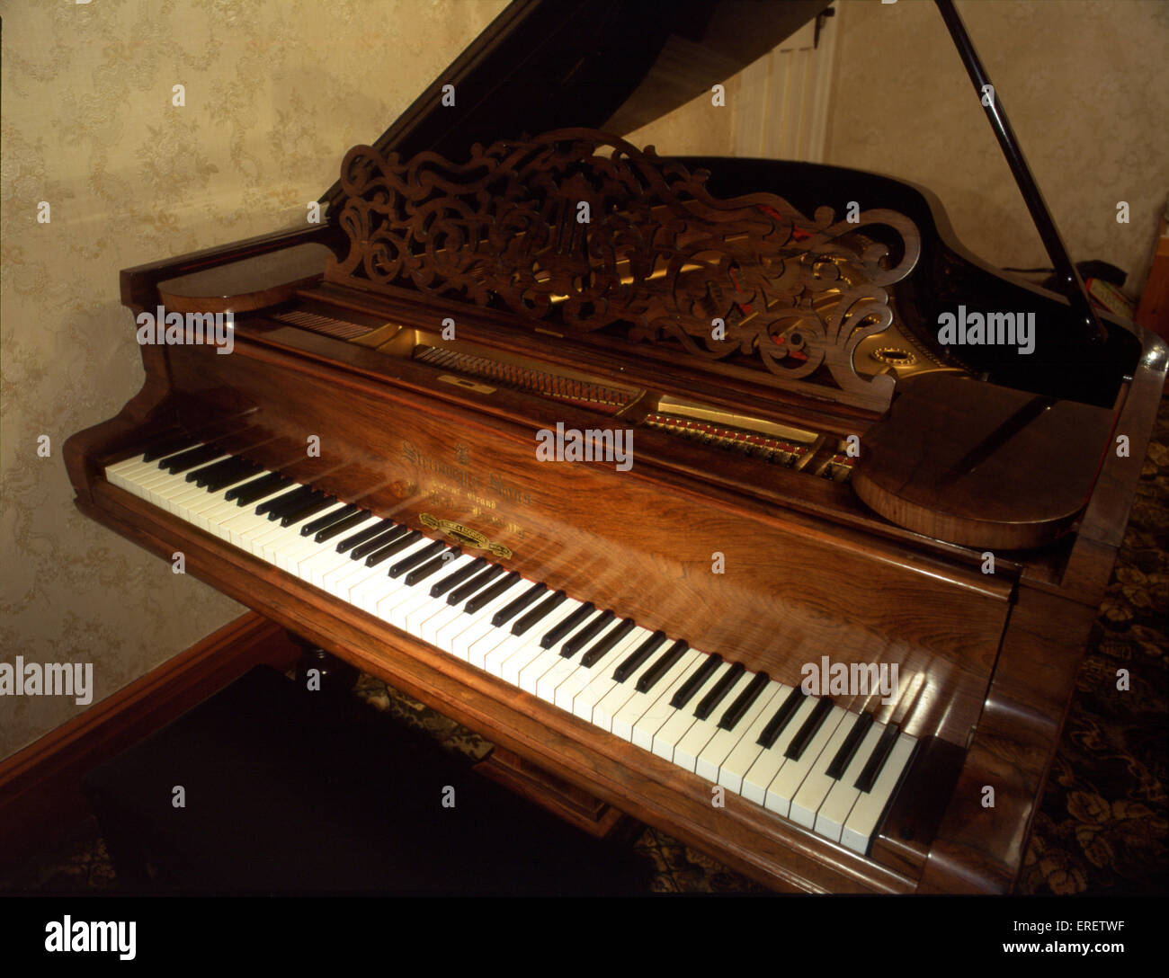 INSTRUMENTS - Clavier - PIANO (grand) Rosewood baby grand piano, avec des  touches d'ivoire. Par Steinway, 1920 Photo Stock - Alamy