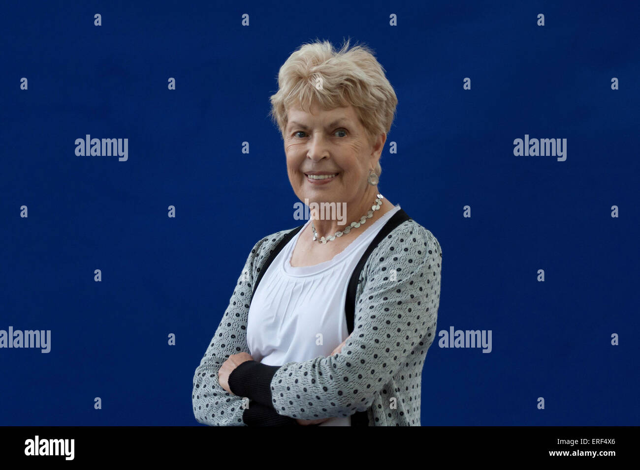 Ruth Rendell, la Baronne Rendell de Babergh au Edinburgh International Book Festival, 2012. Écrit sous le pseudonyme de Barbara Banque D'Images