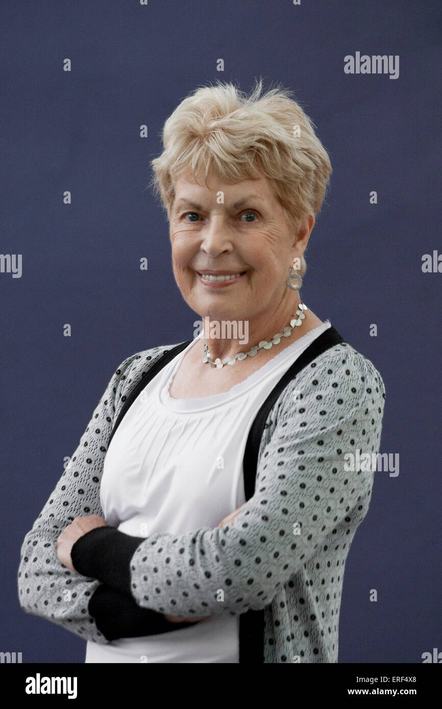 Ruth Rendell, la Baronne Rendell de Babergh au Edinburgh International Book Festival, 2012. Écrit sous le pseudonyme de Barbara Banque D'Images