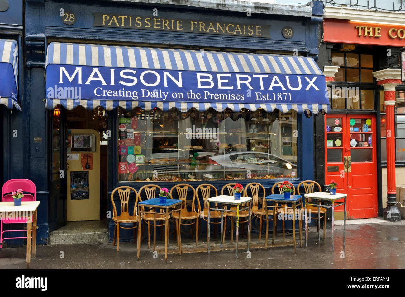 La Maison Bertaux patisserie (de la plus ancienne et la meilleure) à Londres, Angleterre, Royaume-Uni. Banque D'Images