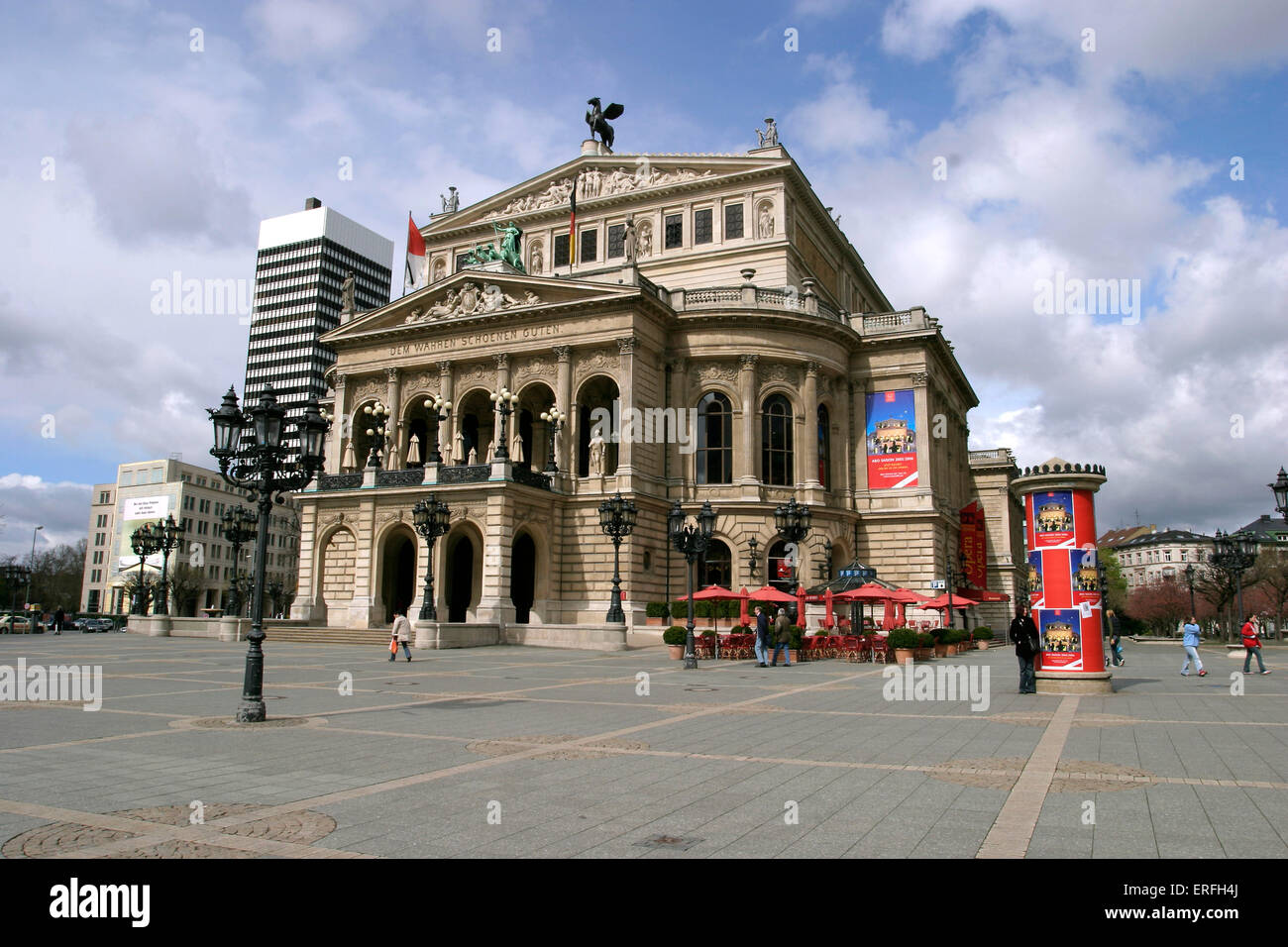 Liederhalle Stuttgart - Vue extérieure de la salle de concert en Allemagne. Banque D'Images