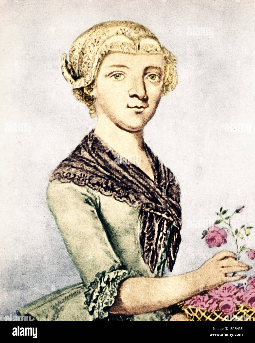 Wolfgang Amadeus Mozart S Cousin L Accord De Bale Maria Anna Marianne Thekla Mozart De Augsbourg Qu Il Est Tombe En Amour Avec 1758 1841 Compositeur Autrichien 1756 1791 Photo Stock Alamy