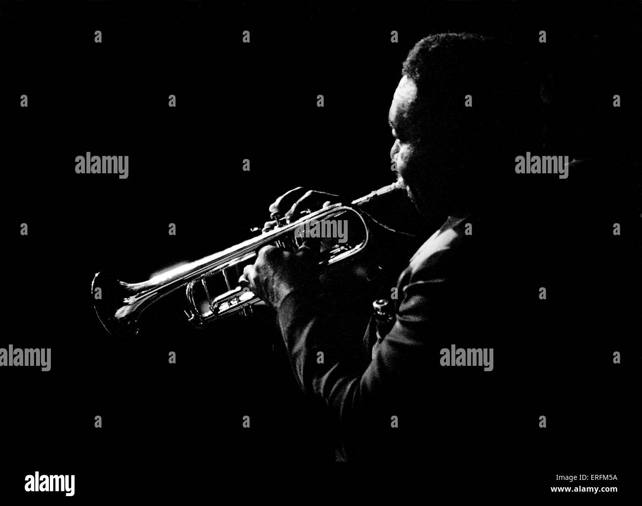 Trumpet player shot générique - nom inconnu Banque D'Images