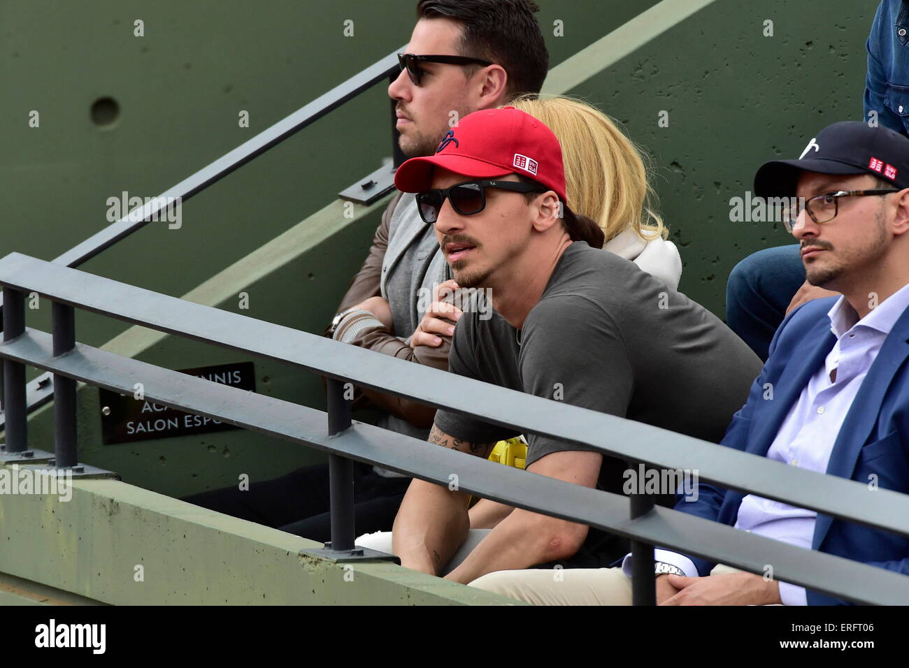 Zlatan Ibrahimovic/Helena SEGER - 28.05.2015 - Jour 5 - Roland Garros 2015.Photo : Dave Winter/Icon Sport Banque D'Images