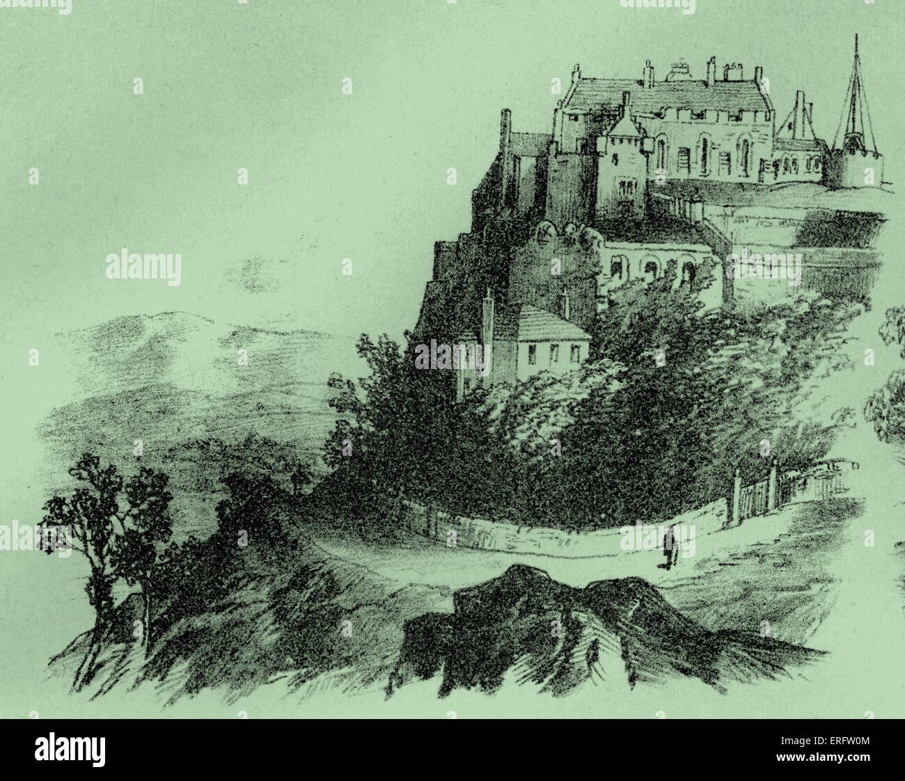 Le Château de Stirling est l'un des plus grands et des plus importants châteaux, tant du point de vue historique et architectural, en Ecosse. De nombreux Banque D'Images