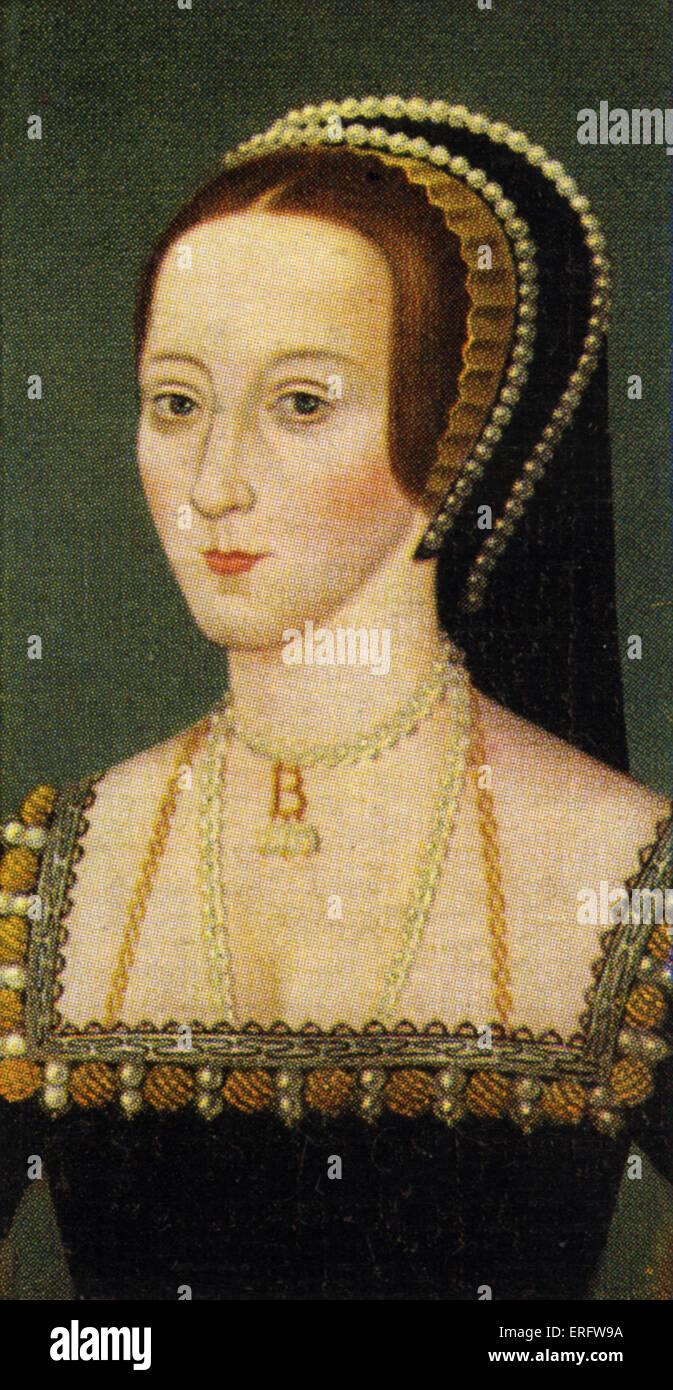 Anne Boleyn portrait (1507 - 1536). Anne Boleyn était la deuxième femme d'Henry VIII. Elle était déjà mariée à lui, avant sa Banque D'Images