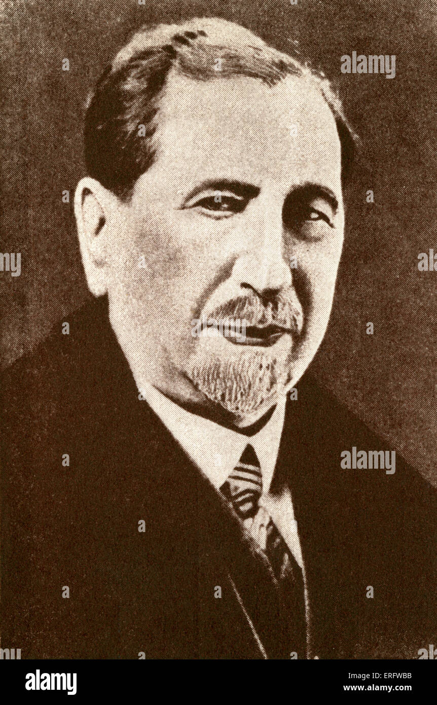Nahum Sokolov / Nahum Sokolow , portrait. Leader sioniste, auteur, traducteur et pionnier de l'hébreu, le journalisme (1859-1936). Banque D'Images