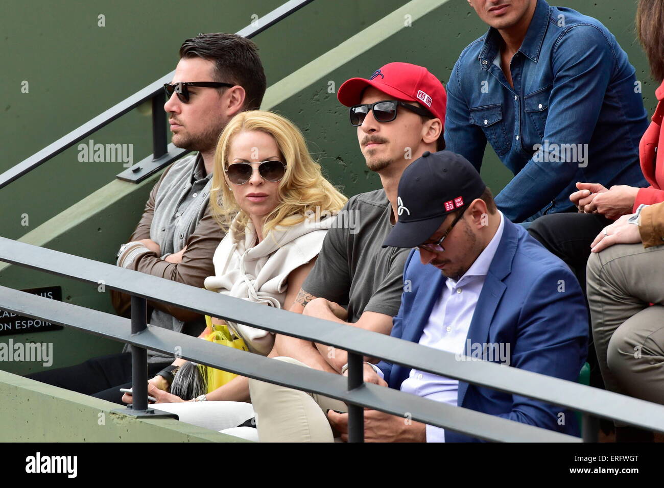 Zlatan Ibrahimovic / Helena SEGER - 28.05.2015 - Jour 5 - Roland Garros 2015.Photo : Dave Sport hiver / icône Banque D'Images