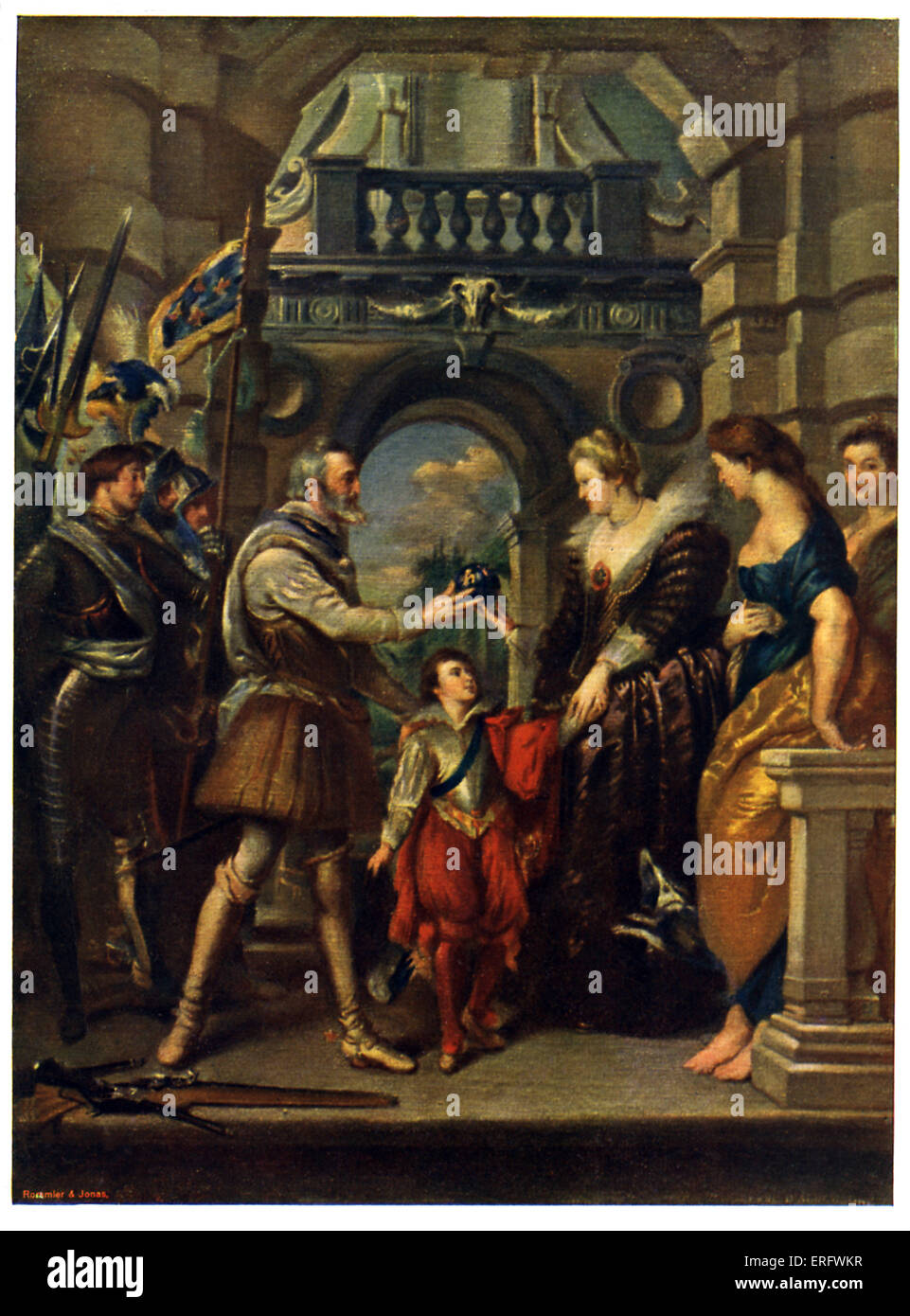 Le roi Henri IV de France et épouse Marie de Médicis de Rubens. "L'envoi de la Régence," de Marie de Médicis cycle. Banque D'Images