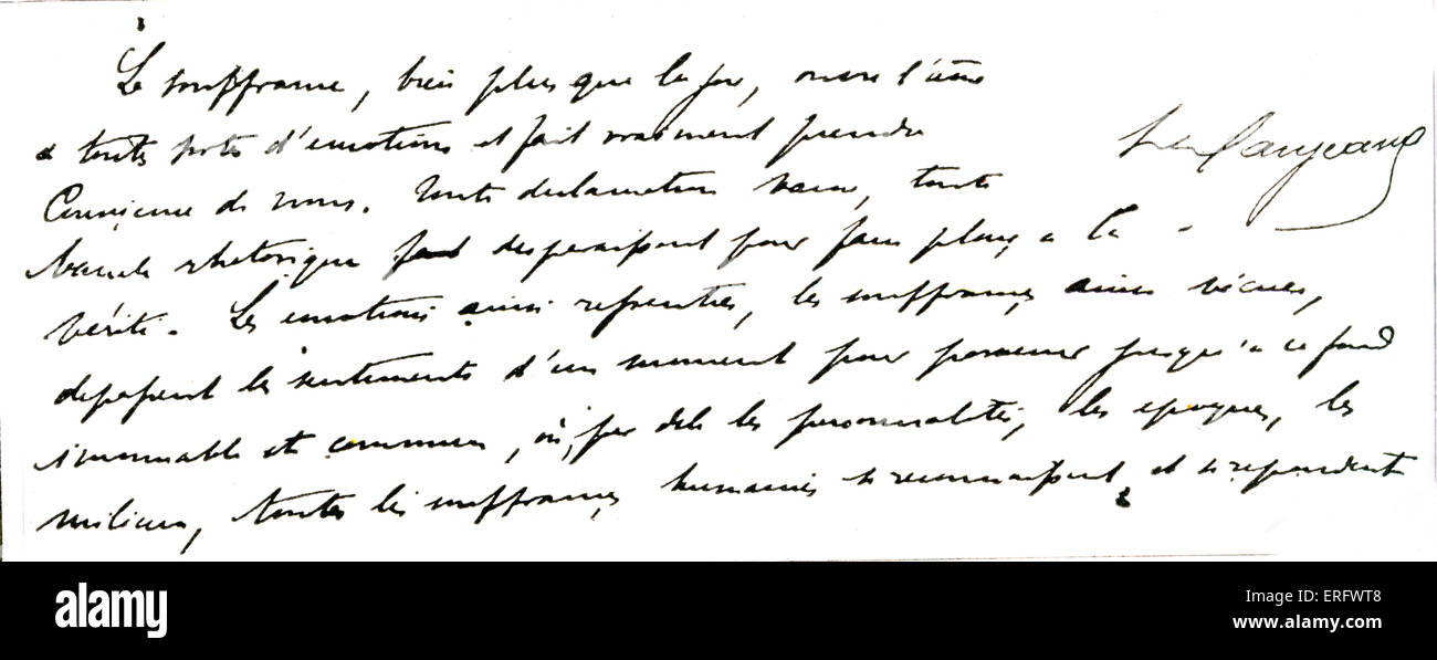 Journal du capitaine Alfred Dreyfus, montrant la signature du gardien dans le coin. Emprisonné à tort, 1895-99. Ma vie sur Banque D'Images