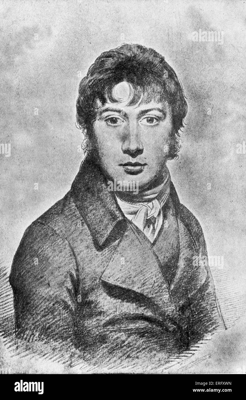 John Constable. Portrait du peintre romantique anglais. 11 juin 1776 - 31 mars 1837. Banque D'Images