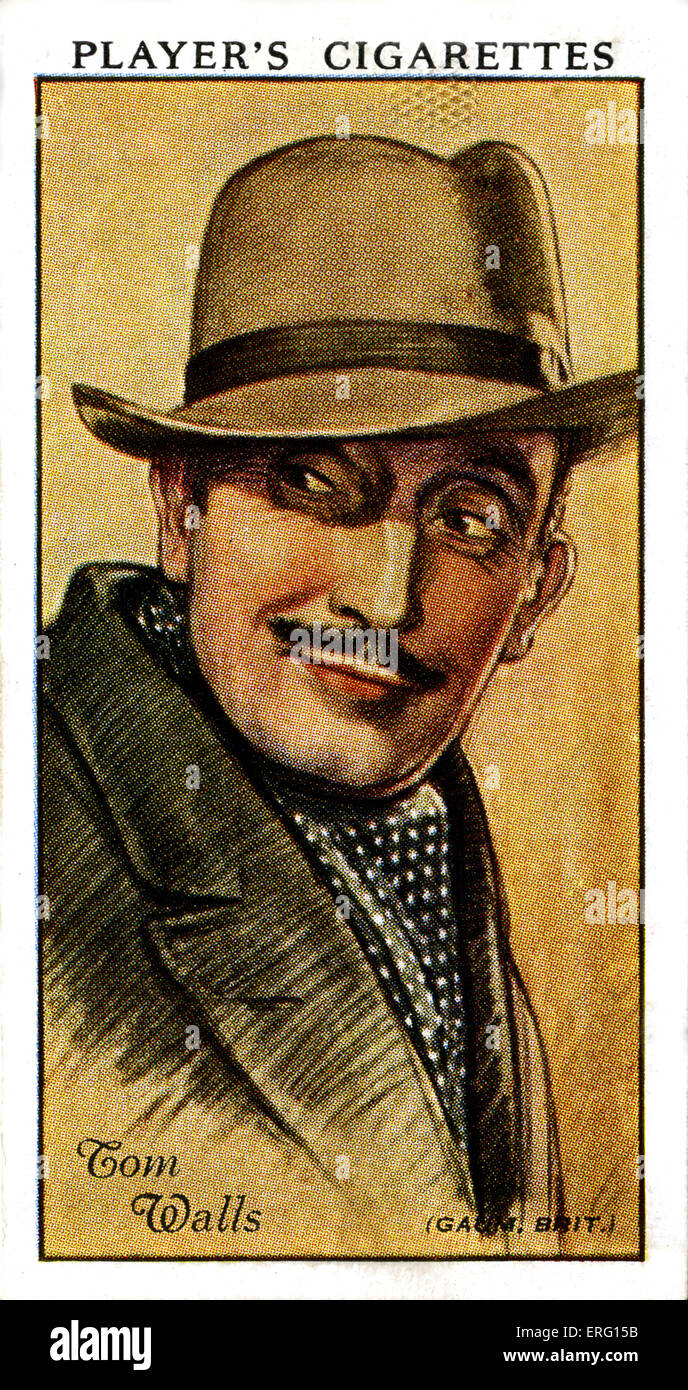 Tom Murs, acteur et réalisateur. 18 février 1883 - 27 novembre 1949. La cigarette du joueur (carte). Banque D'Images