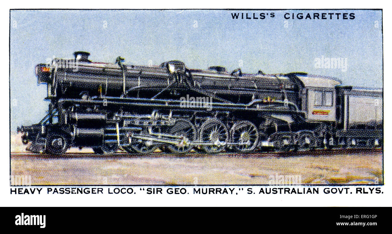 «Sir George Murray Locomotive'.1930. Une locomotive lourds de transport de voyageurs sur le chemin de fer du gouvernement de l'Australie du Sud. 4-8-4 Anglais Banque D'Images