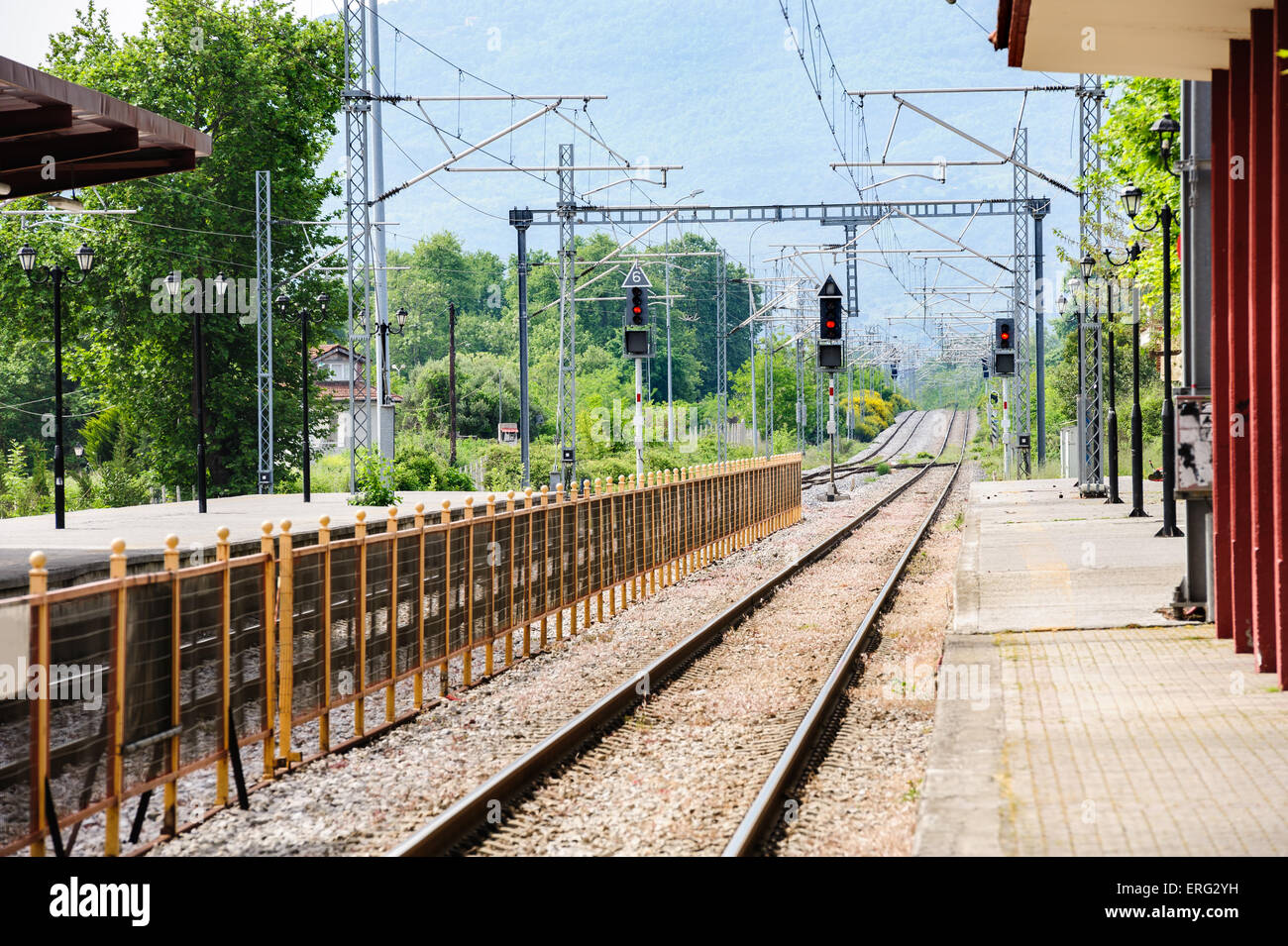 Gare ferroviaire Banque D'Images