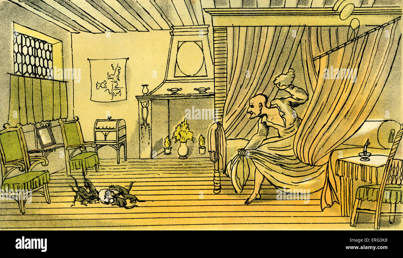 Syntaxe 'Dr perd sa perruque', illustration par Thomas ROWLANDSON de syntaxe de « docteur's Tour à la recherche de consolation" par William Banque D'Images