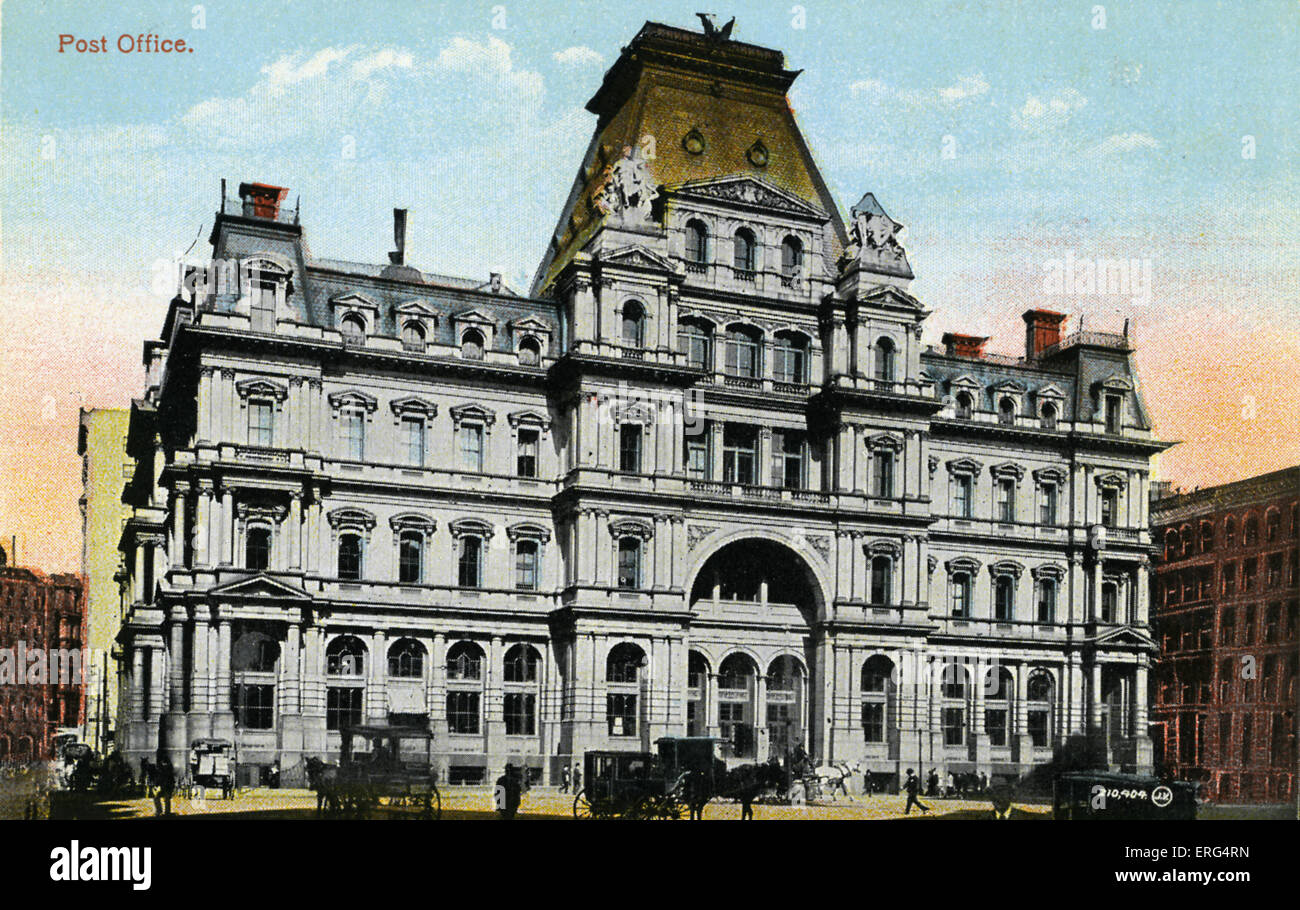 Boston : bureau de poste. Photo prise c.1900s Banque D'Images
