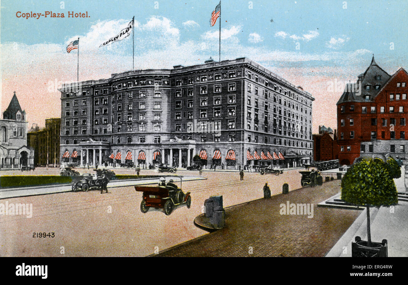 Boston : Copley-Plaza Hôtel. Photo prise c.1900s Banque D'Images