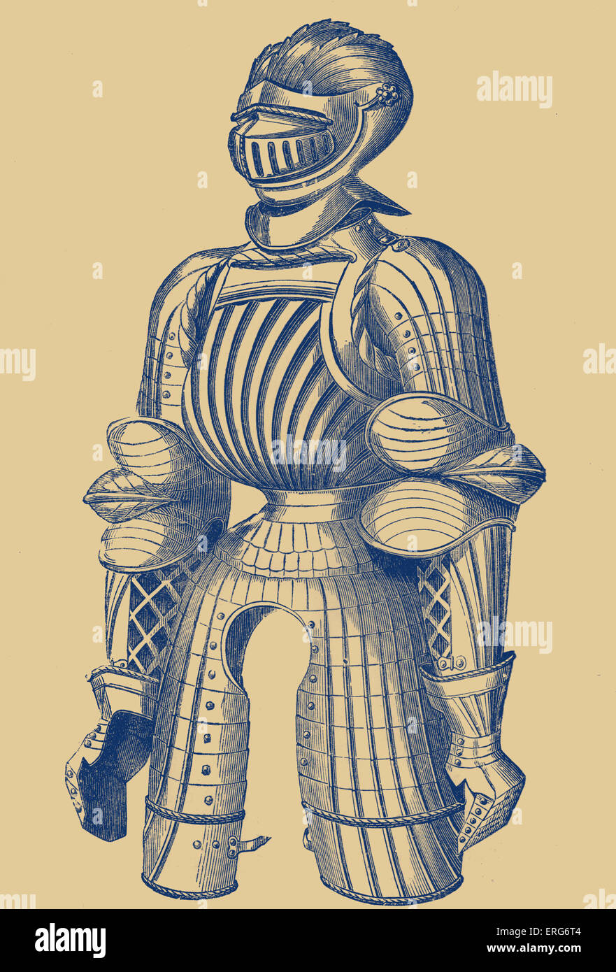 Armure convexe du quinzième siècle, dit avoir appartenu à Maximilien. Maximilien I de Habsbourg, empereur romain saint, 22 Banque D'Images