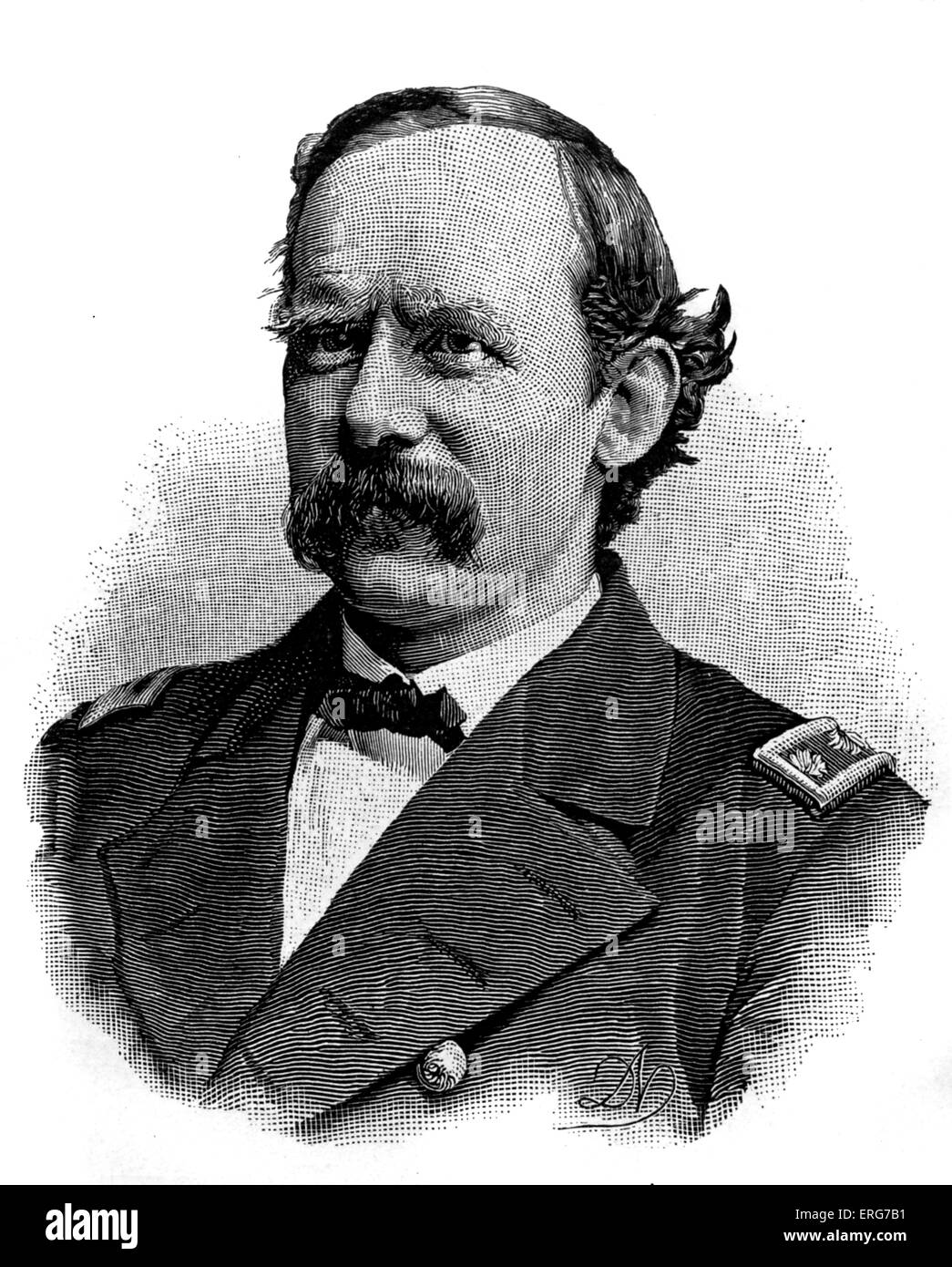Le commodore George Hamilton Perkins, après une photo. United States Navy officer, 20 octobre 1836 - 28 octobre 1899. American Banque D'Images