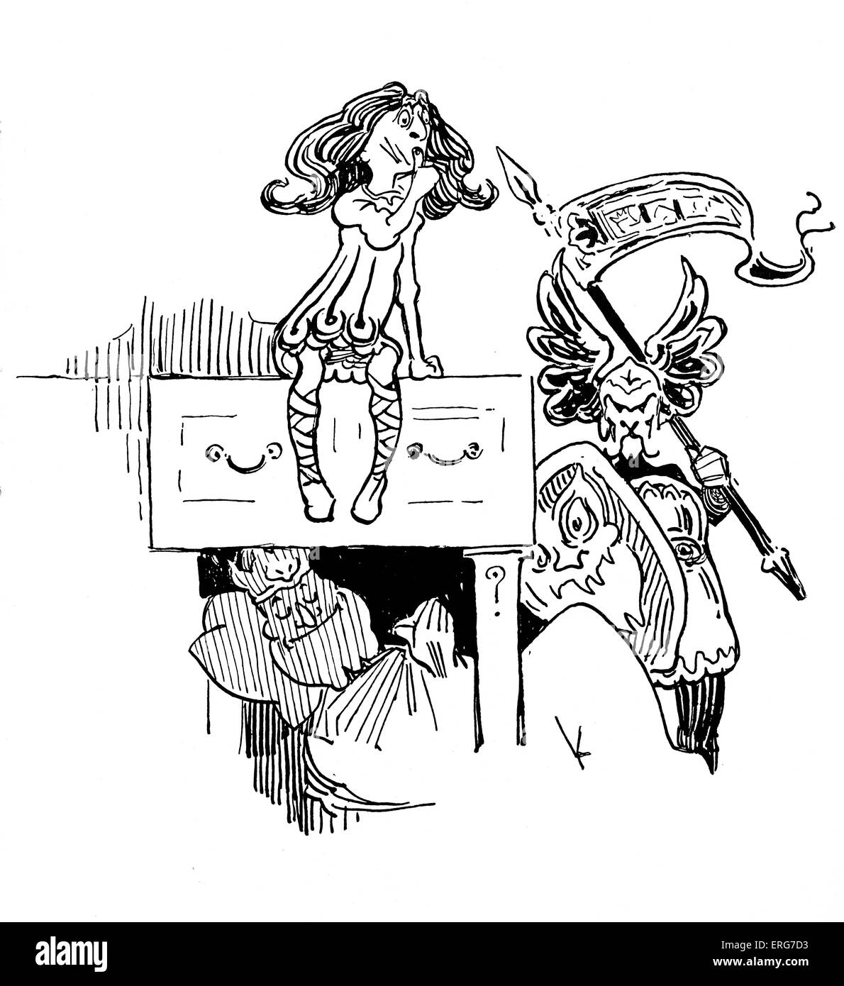 Édouard le Confesseur de Gilbert Keith Chesterton. Le verset indique 'Édouard le Confesseur / dormaient sous la commode. Banque D'Images