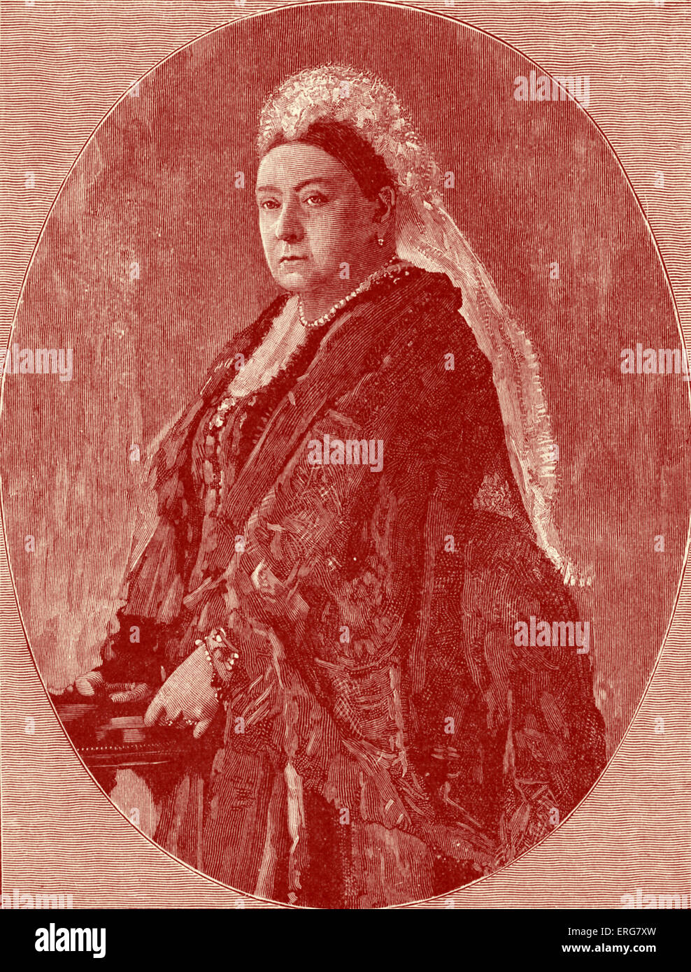 - Portrait de la reine Victoria lors de l'année du Jubilé de 1887. Souverain du Royaume-Uni de Grande-Bretagne et d'Irlande de 20 Banque D'Images
