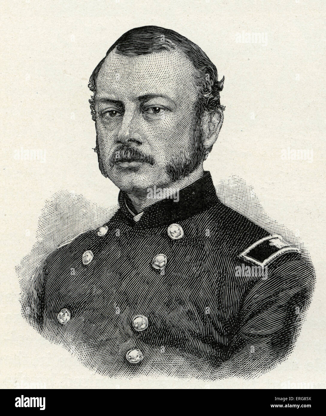 Le Major-général Robert B. Potter - portrait. La guerre civile américaine et l'avocat général de l'armée de l'Union. A dirigé la division dans le Overland Banque D'Images