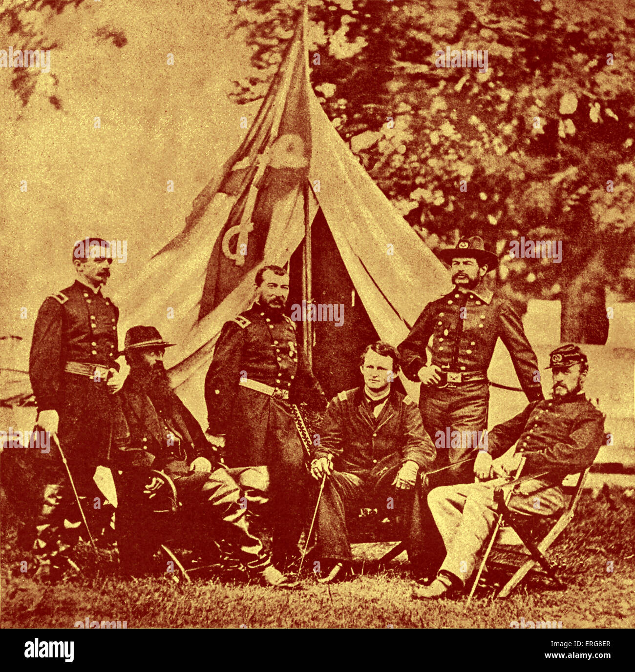 Philip Henry Sheridan - Guerre civile américaine (centre gauche). Victoire des forces publiques et d'un général de l'Union dans l'American Banque D'Images