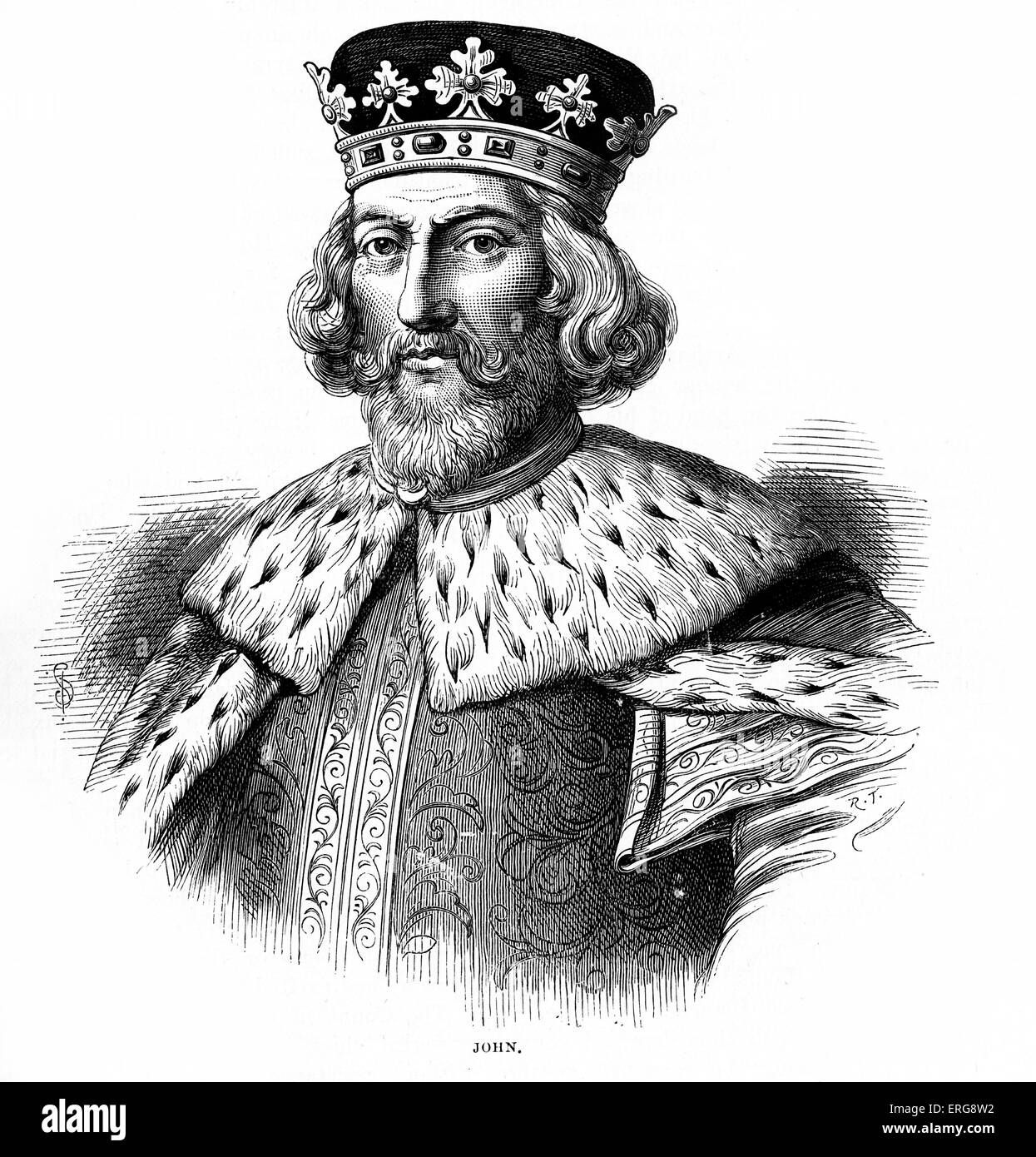 John, roi d'Angleterre, à partir du 6 avril 1199 jusqu'à sa mort. 24 Décembre 1166 - 18/19 octobre 1216. Banque D'Images John, roi d'Angleterre, à partir du 6 avril 1199 jusqu'à sa mort. 24 Décembre 1166 - 18/19 octobre 1216. Banque D'Images