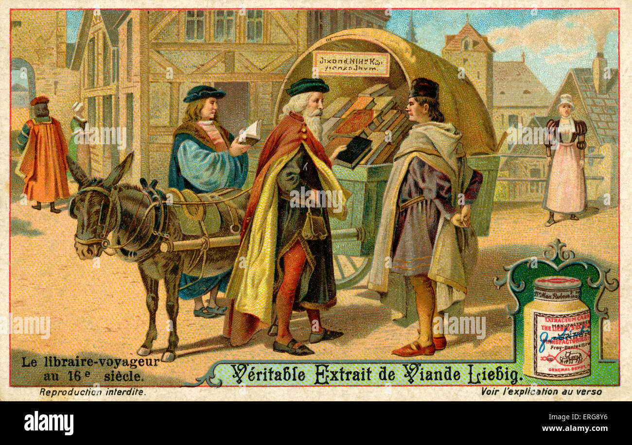 Bibliothèque de voyage au 16ème siècle. Après l'invention de Gutenberg