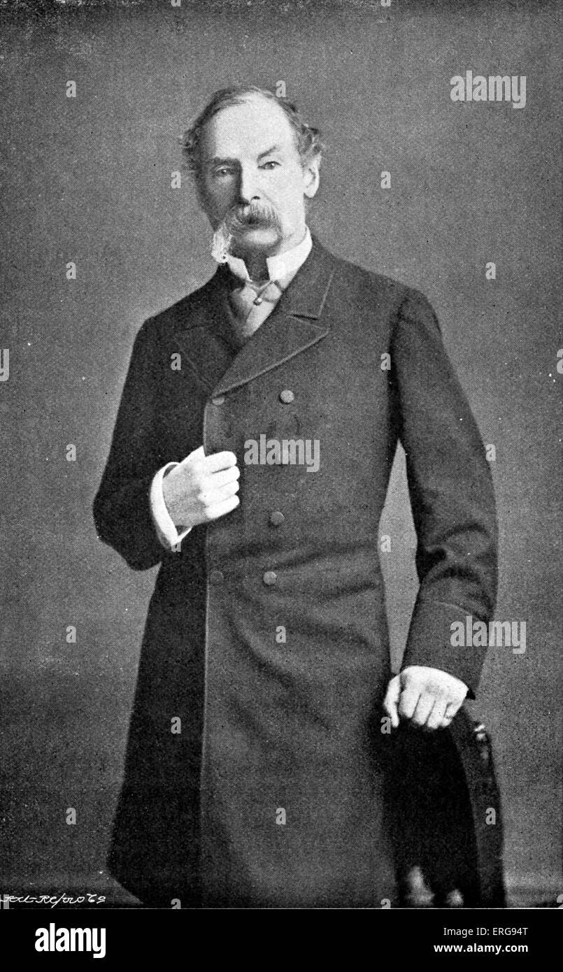 Sir John Tenniel - portrait. L'illustrateur britannique, humoriste graphique et caricaturiste politique. L'Illustre Lewis Carrol l's Alice Banque D'Images