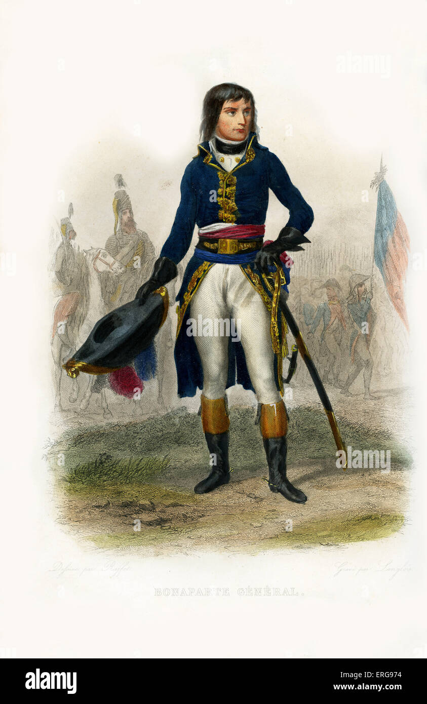 Napoléon Bonaparte, ici comme le général Bonaparte. Chef militaire et politique durant les dernières étapes de la Révolution française. Banque D'Images
