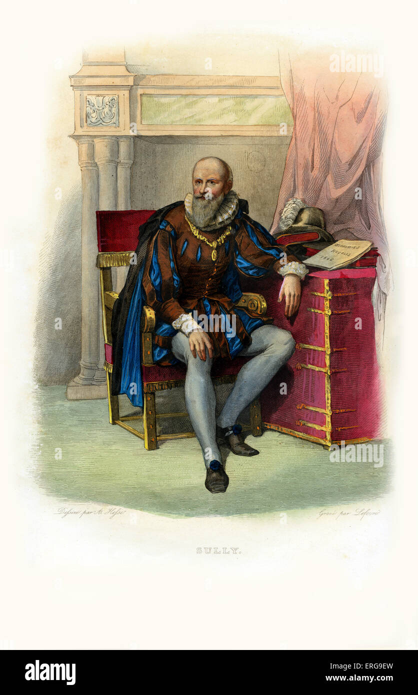 Gravure Originale XIXe – Maximilien De Béthune, Duc De Sully – 1822 – Signée