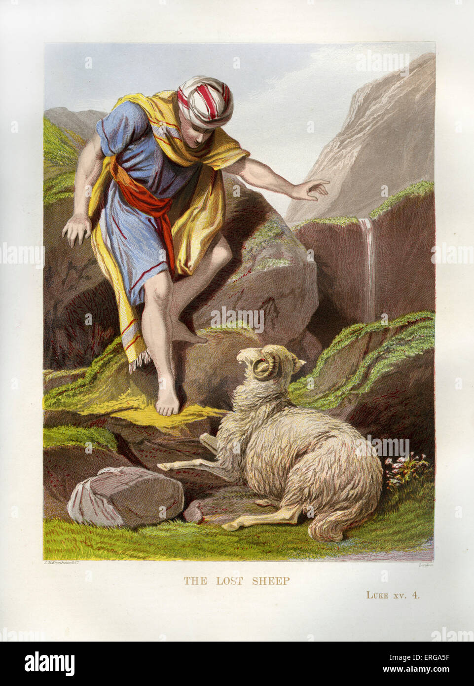 Illustration jesus sheep Banque de photographies et d'images à haute  résolution - Alamy