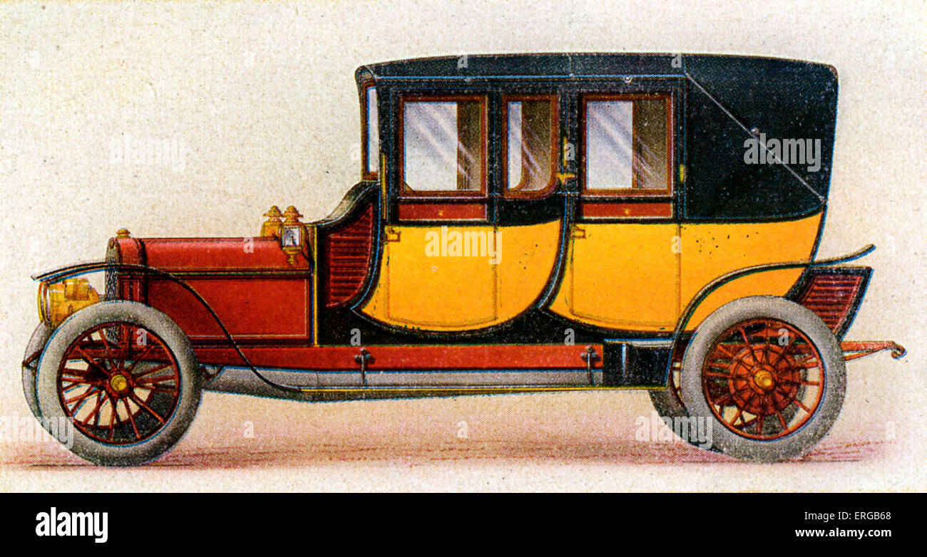 L'entraîneur français-construit voitures 1906-1913 : Double Landaulet (modèle couvert) Banque D'Images