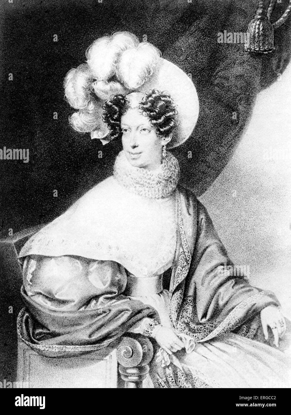 Marie Louise, duchesse de Parme (1791 - 1847). Deuxième épouse de Napoléon I. d'un portrait. Banque D'Images