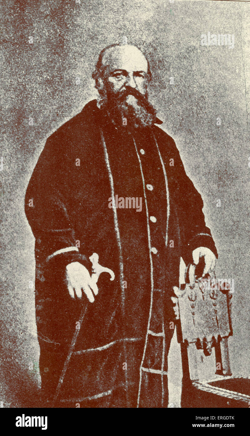 Eliphas Lévi - portrait . Le français et l'auteur occulte disant magicien. Alphonse Louis Constant, né le 8 février, 1810 - 31 mai Banque D'Images