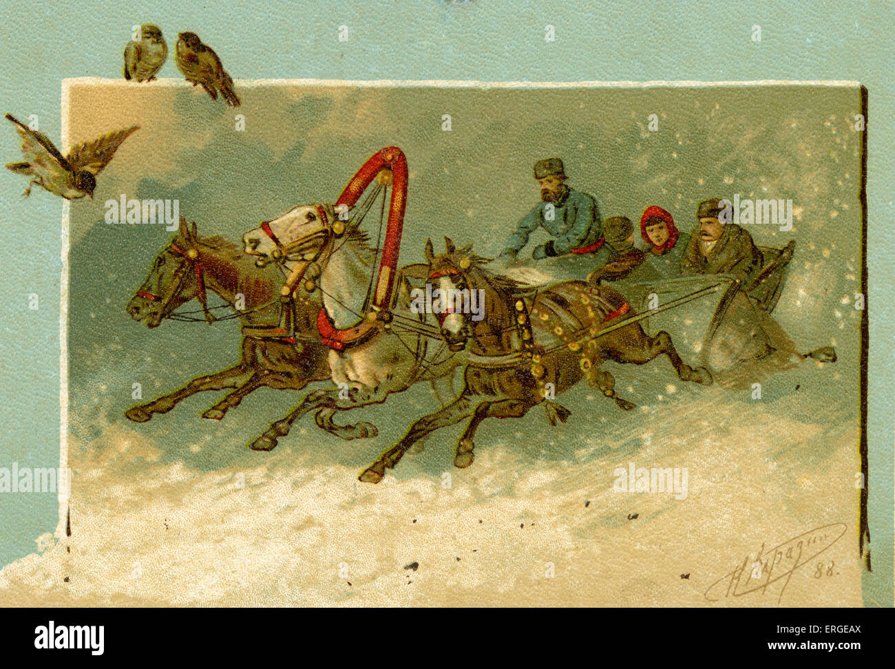 Traîneau tiré par des chevaux Banque de photographies et d’images à haute résolution Alamy