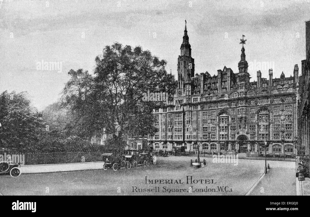 Imperial Hotel, Russell Square, Londres. Au début du xxe siècle. Banque D'Images