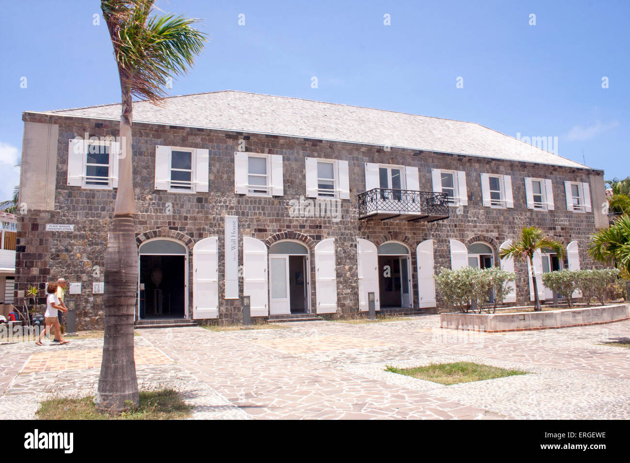 Les murs Musée à Gustavia, Saint-Barth Banque D'Images
