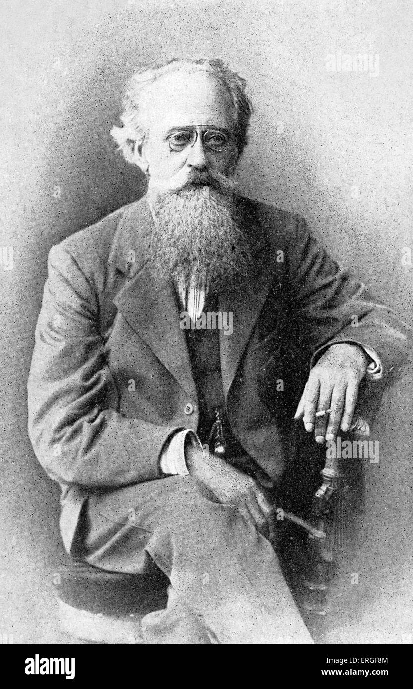 N.K. Mikhaïlovski. Fédération de l'anti-théoricien politique marxiste russe de populisme. Est mort en 1904. Banque D'Images
