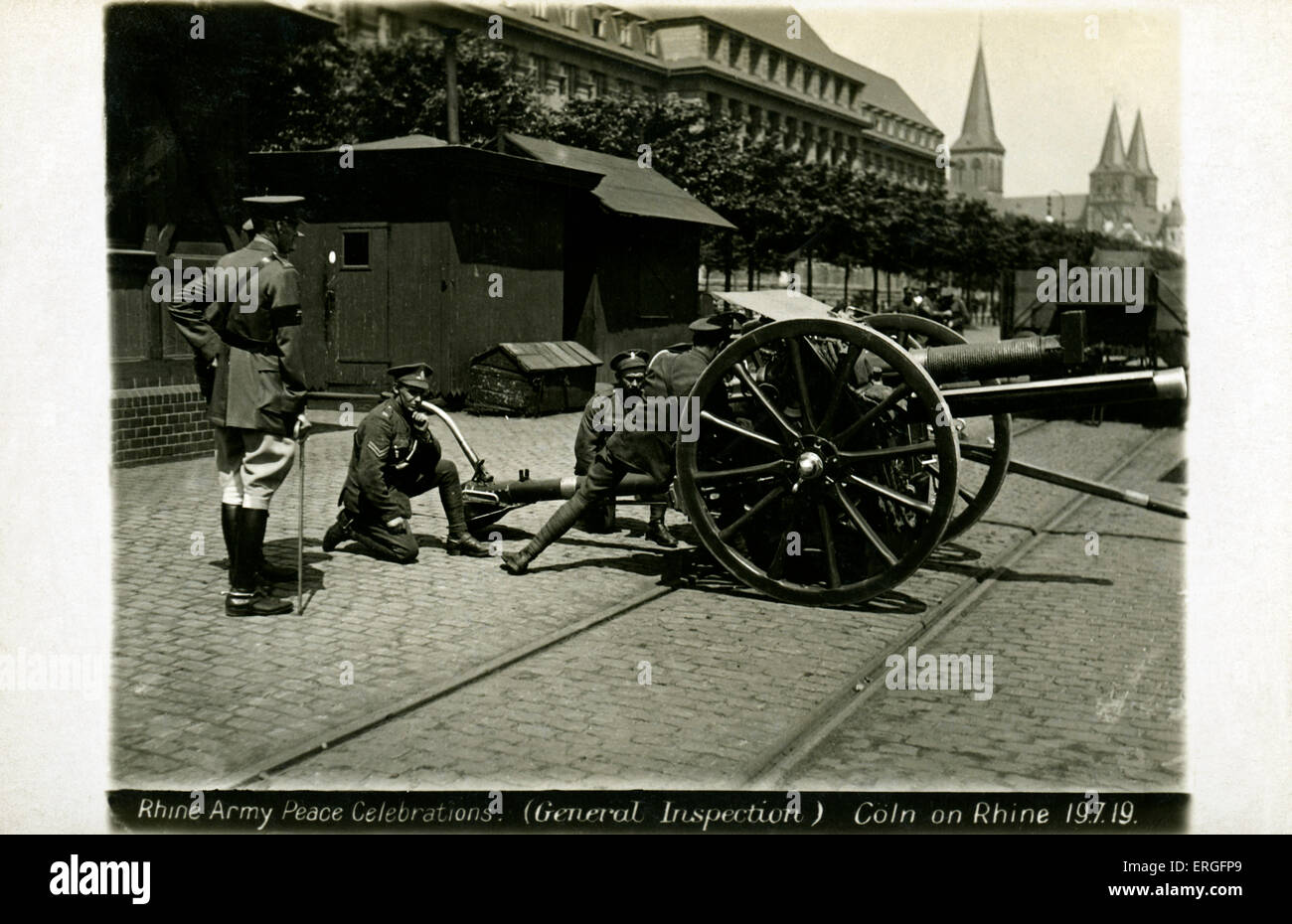 L'Armée britannique du Rhin à Cologne, célébrations de la paix 19 juillet 1919, à la suite de fin de la Seconde Guerre mondiale 1. Forces d'occupation en Banque D'Images