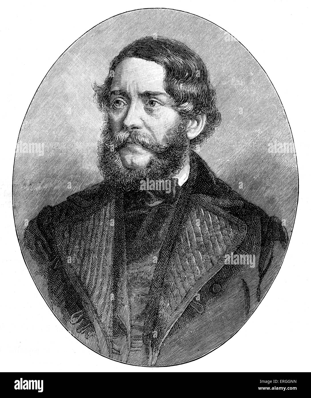 Portrait - Lajos Kossuth. Le Hongrois, avocat, journaliste, homme politique et Regent-President de Hongrie en 1849. 19 Septembre 1802 Banque D'Images