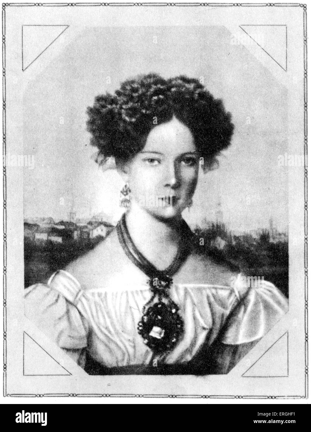 Wanda Radziwill, aristocrate Polono - 1808 - 1845. Marié à Konstanty Adam. Czartoruyski Connexion de Chopin. Après Banque D'Images