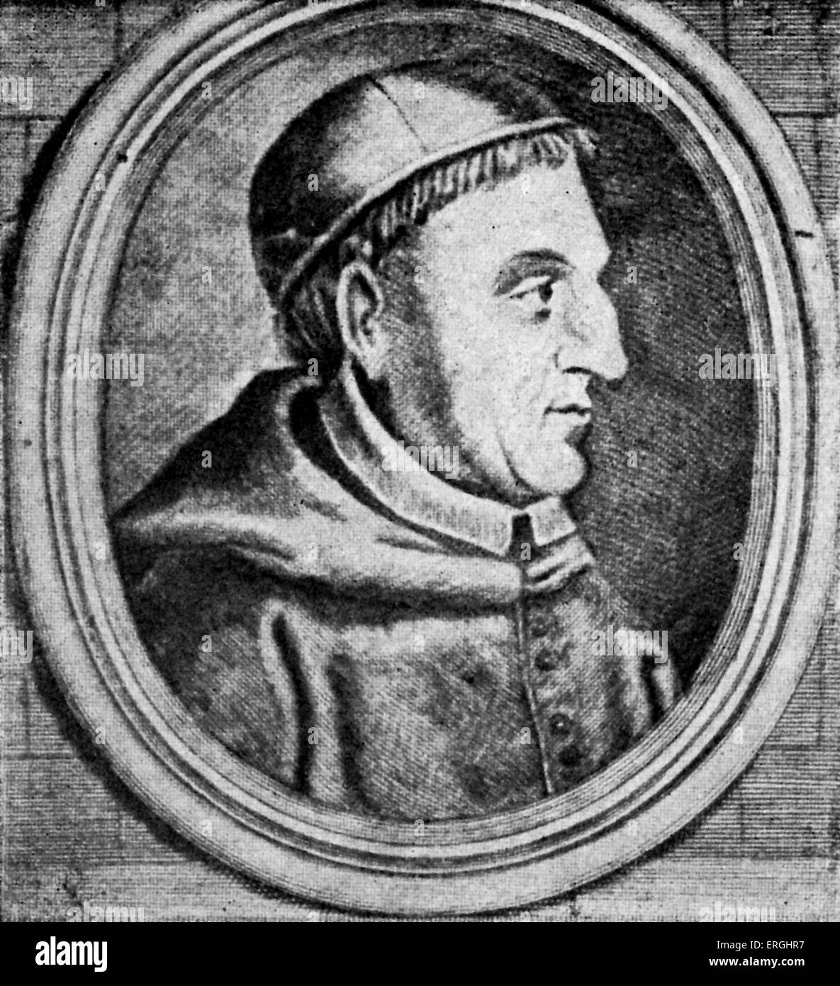 Le Cardinal Francisco Ximénez de Cisneros. Franciscain espagnol et confesseur de la Reine Isabelle. 1436 - 1517. Banque D'Images