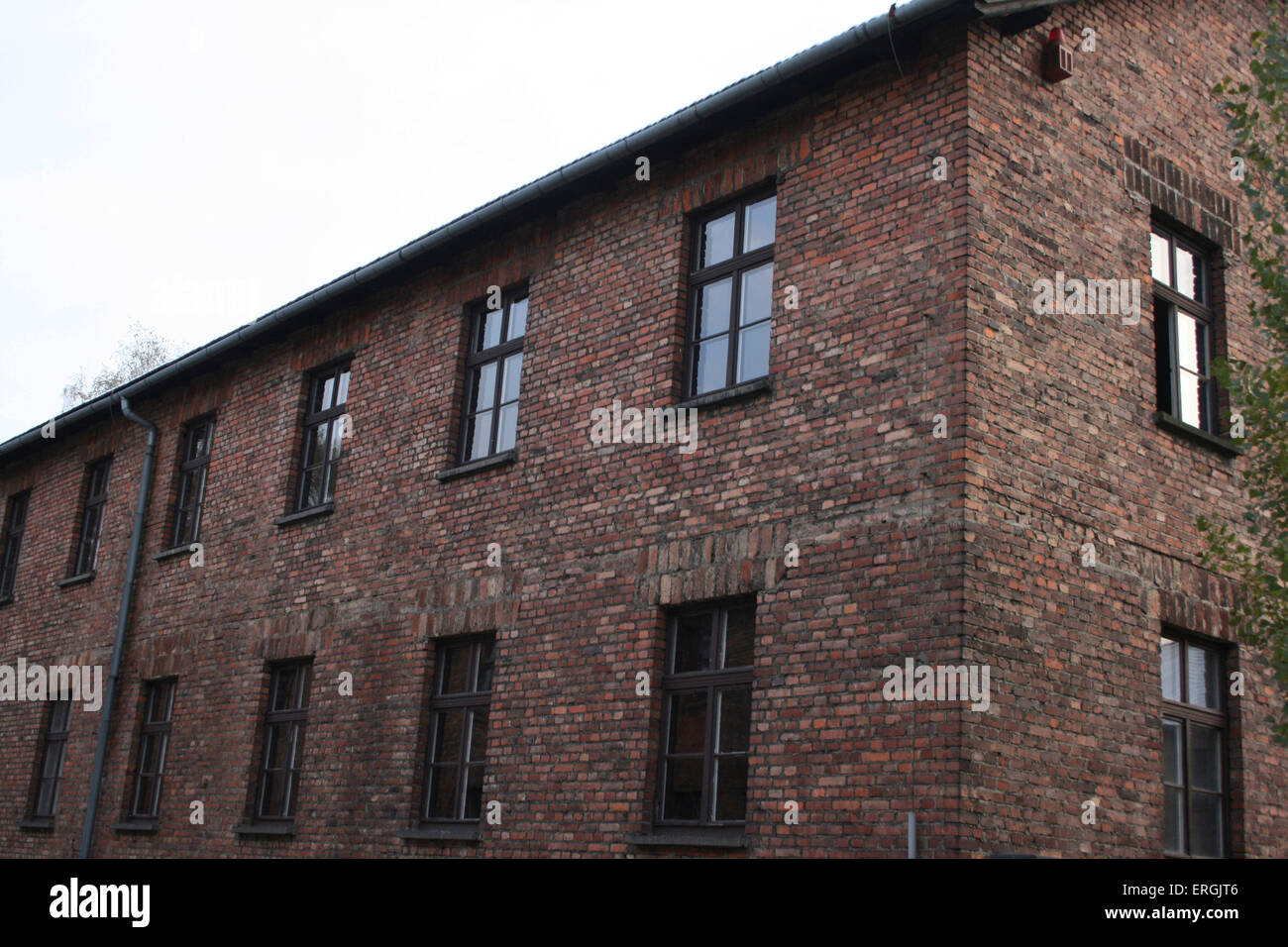 Camp de concentration Nazi Auschwitz- I, la Pologne . Caserne de la prison. (Konzentrationslager Auschwitz). 28.20.2012 Banque D'Images