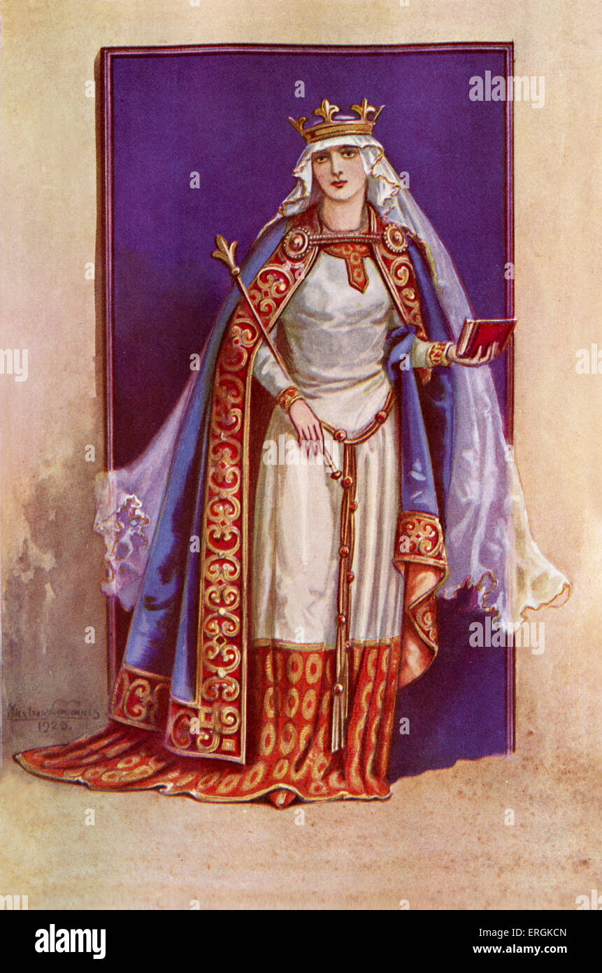 Mathilde de Flandre (1031-1083) était l'épouse de Guillaume le Conquérant (1028-1087), et Consort Royal après l'Invasion normande Banque D'Images