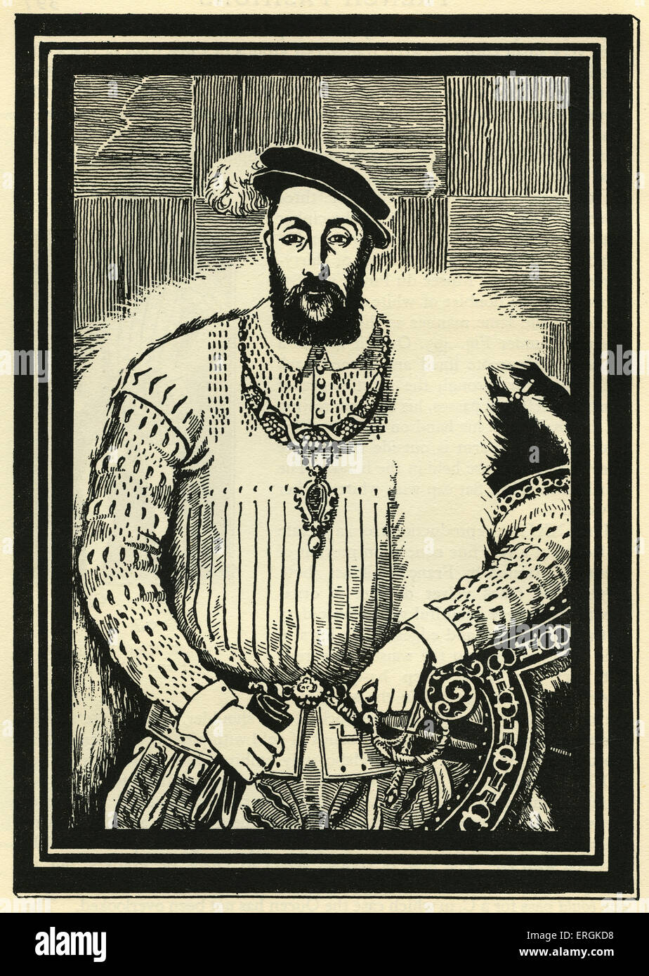 Le roi Henri II (1133-1189), habillés en imitation de Henry VIII. Herbert Norris artiste est mort 1950 - peut exiger copyright Banque D'Images