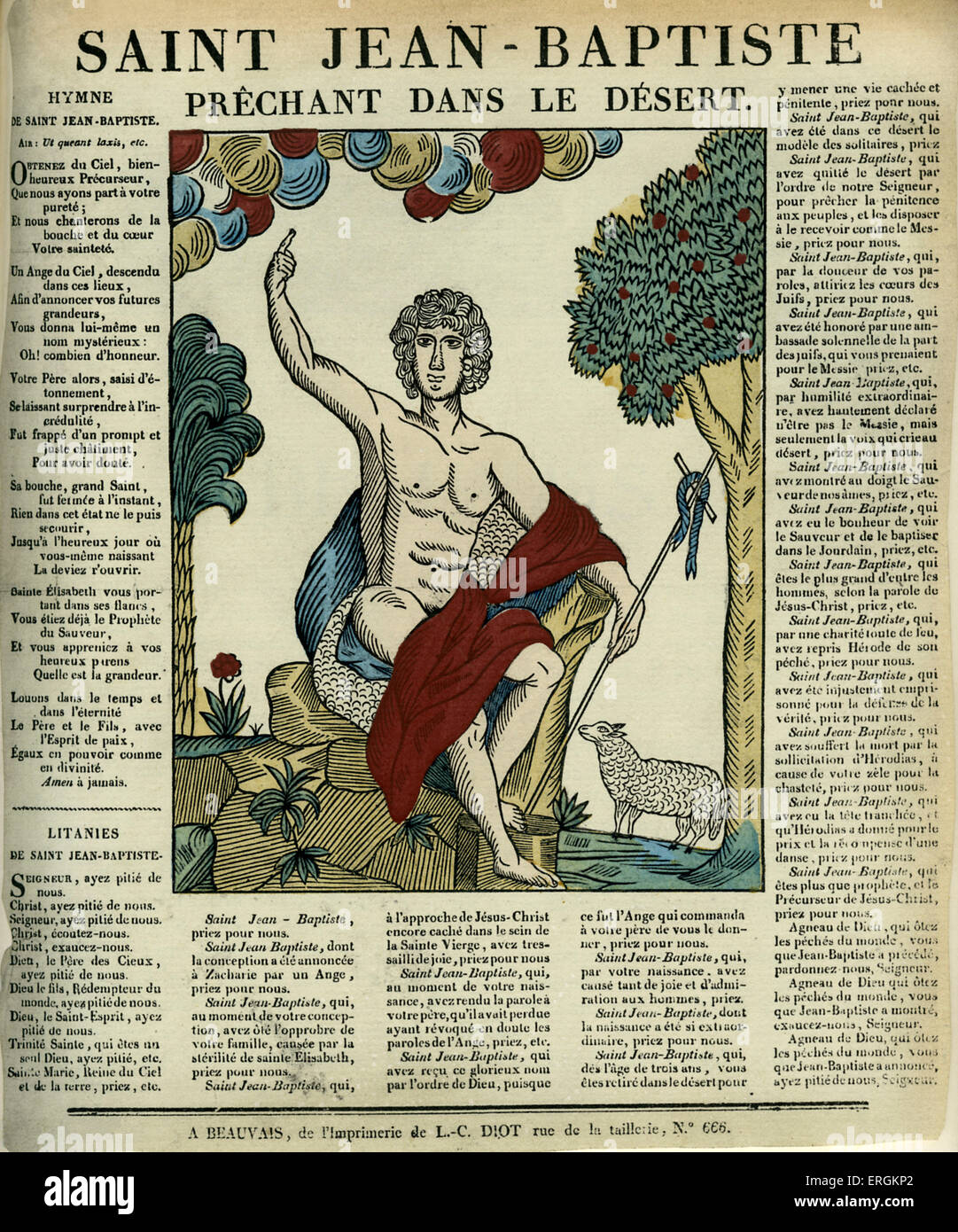 Saint Jean Baptiste prêchant dans le désert - impression gravée, première moitié du 19e siècle. Anglais : 'Saint Jean-Baptiste prêchant dans le désert". Imprimé par Antoine Moisand. Bookseller : Frédéric Dupont-Diot. Banque D'Images Saint Jean Baptiste prêchant dans le désert - impression gravée, première moitié du 19e siècle. Anglais : 'Saint Jean-Baptiste prêchant dans le désert". Imprimé par Antoine Moisand. Bookseller : Frédéric Dupont-Diot. Banque D'Images