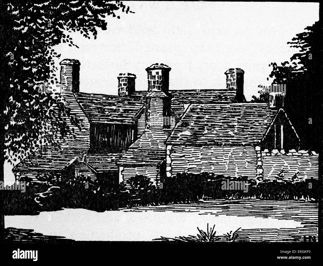 Penmynnydd a été l'accueil de The Tudors de revendications Penmynydd et le berceau de la fondation de la dynastie des Tudors . Herbert Banque D'Images